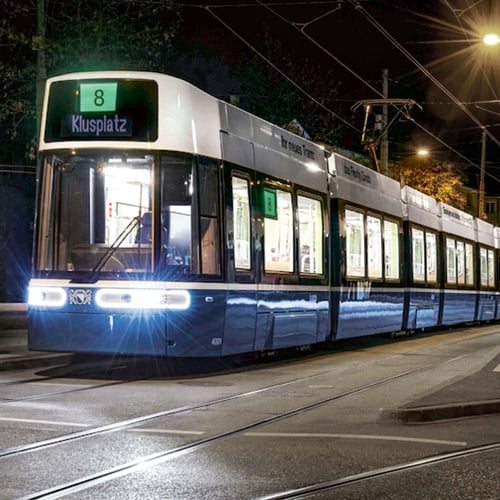 Wyświetlacze o wysokiej rozdzielczości do tramwajów w Zurychu